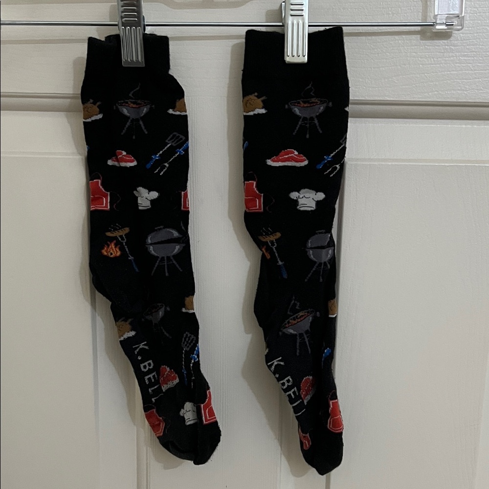 K. Bell BBQ Grill and Steak Socks